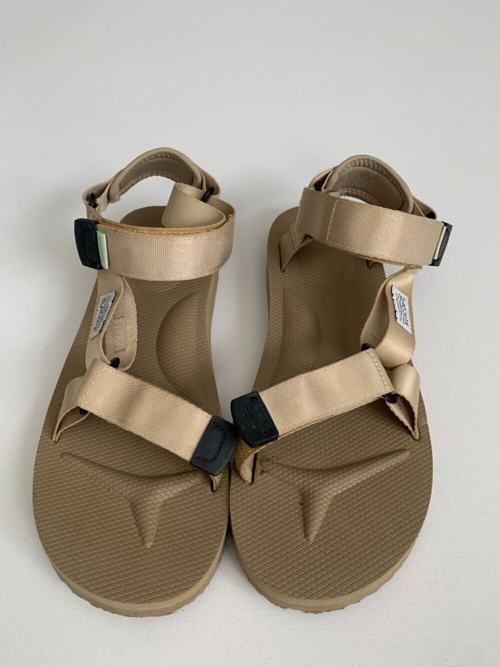 SUICOKE Sandals -Unisex Women's size 10 Beige with adjustable Strap
